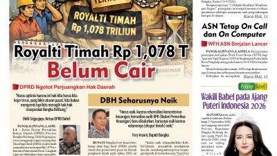 Dana Bagi Hasil Royalti Timah untuk Bangka Belitung Rp 1,078 Triliun Belum Cair