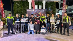 “PCX Gel Blaster War”, Adu Strategi dan Aksi di Bundaran Satam Belitung