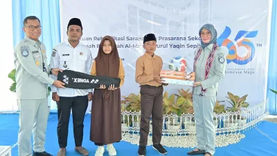 Jasa Raharja Hadirkan Bantuan Rehabilitasi Fasilitas Pendidikan di NTB, Perkuat Komitmen TJSL Berkelanjutan