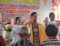 Ribuan Umat Hadiri Misa Syukur Tahbisan Imam Baru, Pastor Lorensius Novensus
