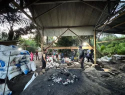 Peleburan Timah Ilegal di Sadai Digerebek, Polisi Sita 147,5 Kg Balok Timah, 1,1 Ton Timah Gros dan 880 Kg Timah Slag