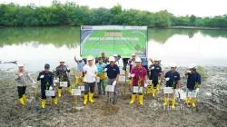 Bersama Pemkab Bangka, PT TIMAH Tanam Pohon di Kolong AKHLAK Air Kantung 