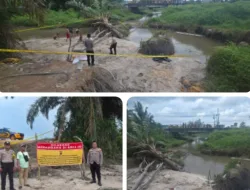 Polsek Mendo Barat Tertibkan Tambang Ilegal Dini Hari, Akses ke Lokasi Dihalangi Penambang dengan Batu Gunung
