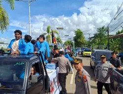 Bentuk Pelayanan ke Masyarakat, Kapolres Bangka Turun Langsung Kawal Mahasiswa UBB Saat Aksi Demo di DPRD Babel